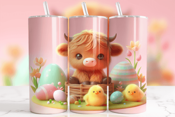 Download Adorable Easter Baby Highland Cow Wrap - Highland cow wrap Collection